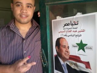 Twitter Photos Egyptian youth voting and celebrating