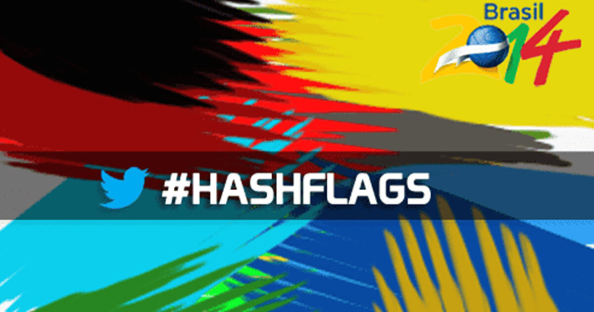 Support your team during World Cup 2014 with Twitter hashflags