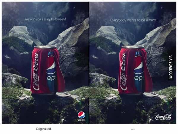 Funny Pepsi Halloween Ad, Coca Cola Responds Beautifully