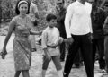 Omar Sharif: Precious Moments in Pictures, Omar Sharif with his wife, Faten Hamama, and their son, Tarek, 1965