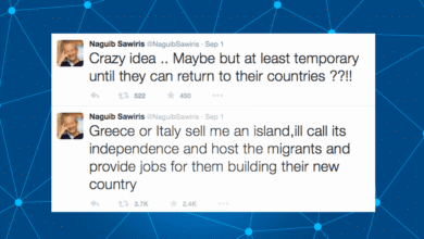 Naguib Sawiris, Syrian Refugees, Refugees