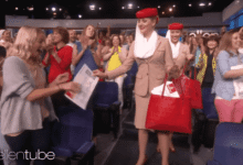 surprise-and-delight, emirates, ellen, free round-trip Dubai, big take off