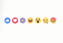 Facebook flower reaction