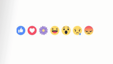 Facebook flower reaction