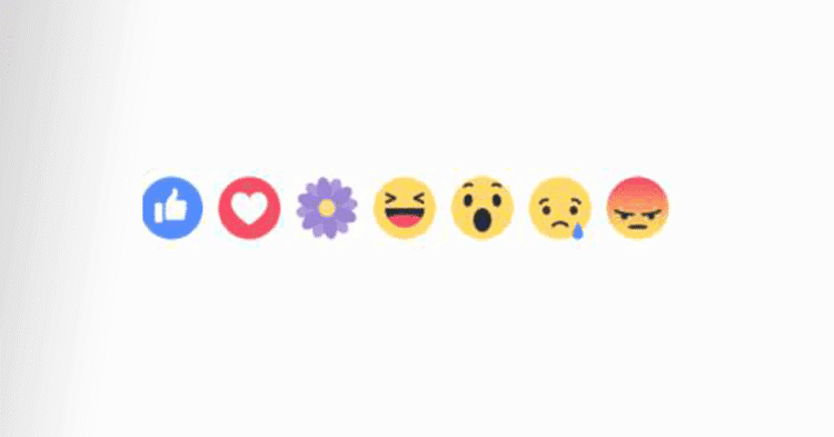 Facebook flower reaction