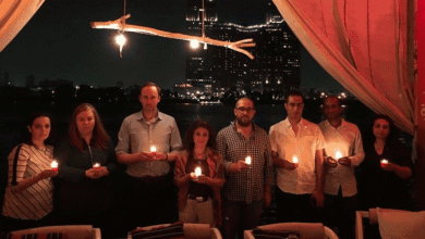 Freedom Candles Glow for Nazanin