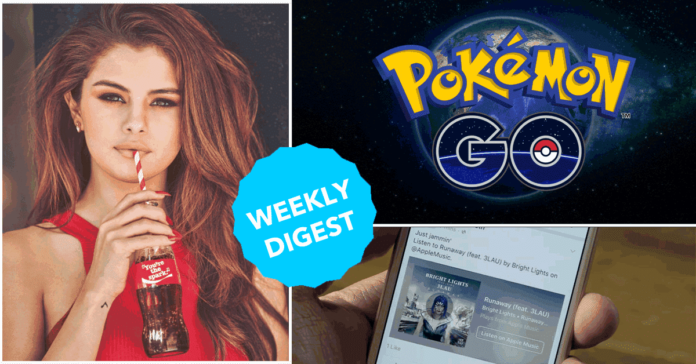 8 things that matter this week, Selena Gomez, Pokemon Go, Google updates, Facebook messenger, facebook music