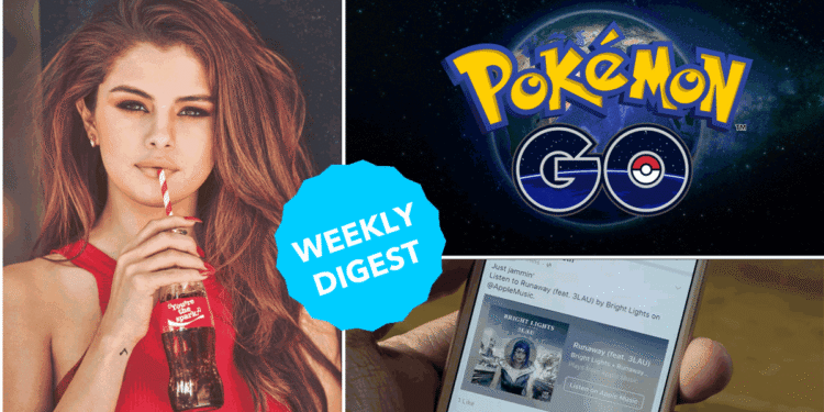 8 things that matter this week, Selena Gomez, Pokemon Go, Google updates, Facebook messenger, facebook music