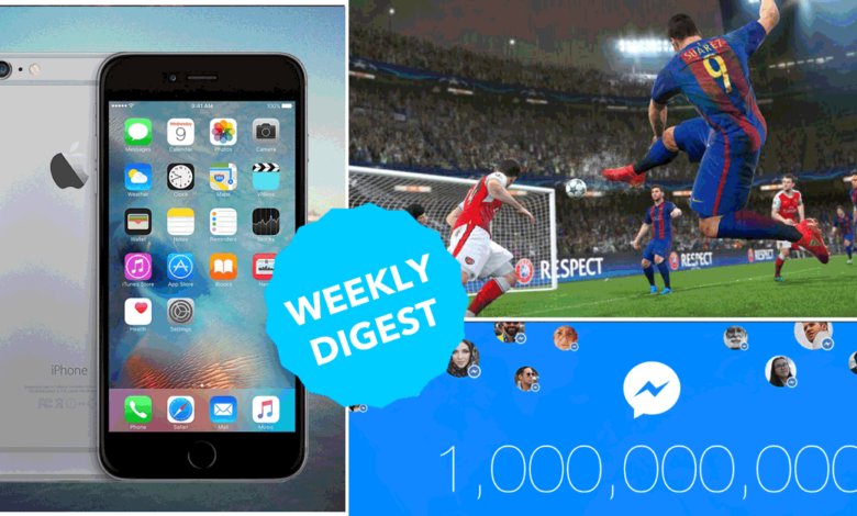 Weekly Digest: iPhone, fb Messenger hit 1B, Twitter wins top live streaming deals, more