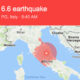 Quake measuring 6.6 magnitude strikes central Italy