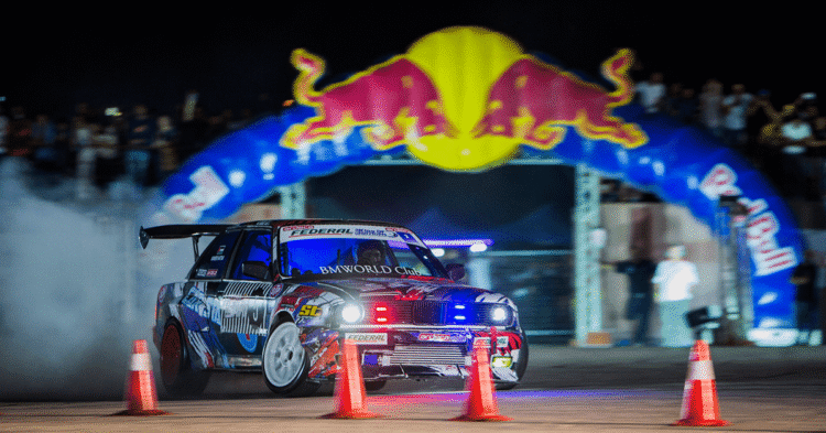 red bull car park drift finals