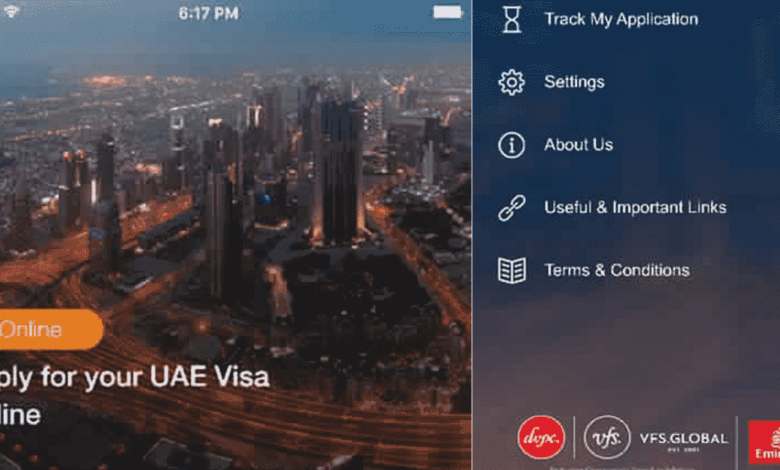 UAE visa via mobile
