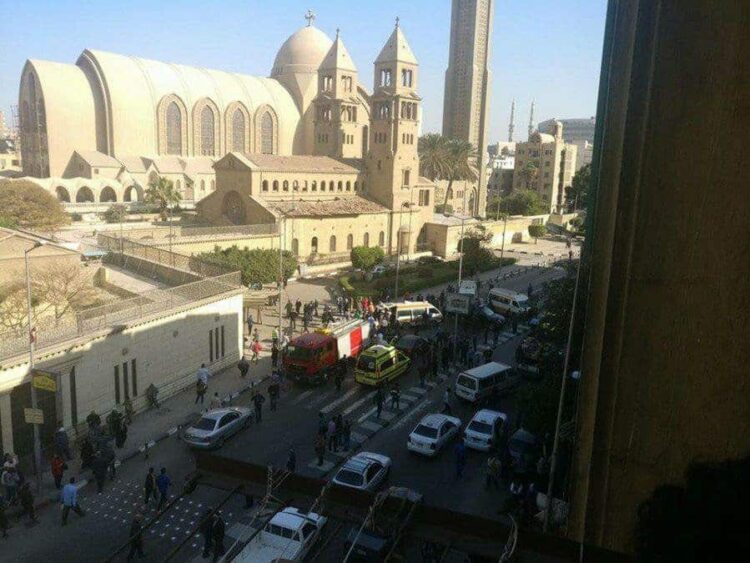 blast inside Cairo's Coptic cathedral