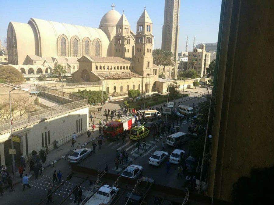 blast inside Cairo's Coptic cathedral