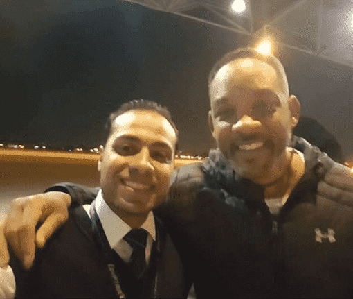 Will Smith in Cairo international airport