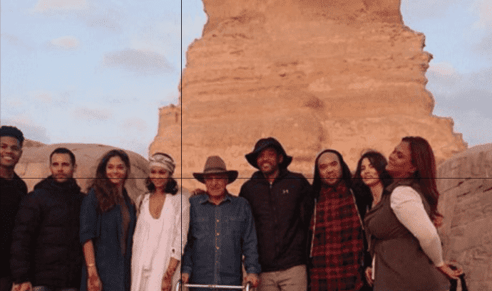 Will Smith and his family's visit to the pyramids of Giza, Egypt