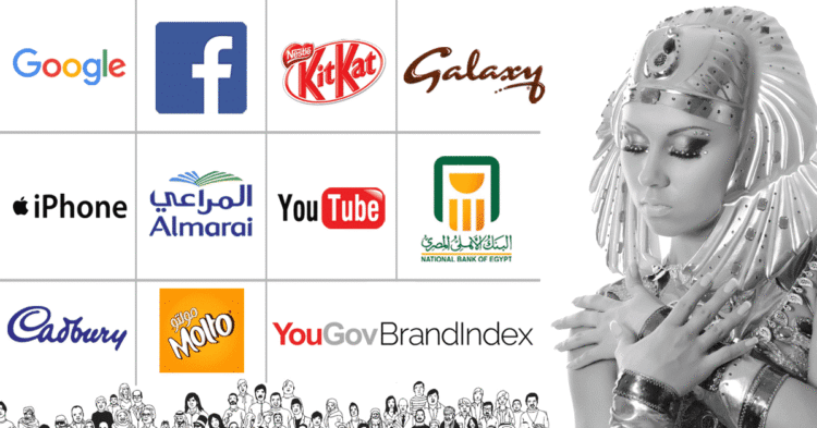 YouGov, best brands in Egypt 2017, vodafone egypt social media, Kitkat, iPhone, Google, Youtube, Facebook, National bank of Egypt, Almarai, Galaxy