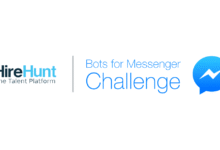 hireHunt bot, chatbot, facebook mena, facebook messenger challenge mena