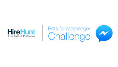 hireHunt bot, chatbot, facebook mena, facebook messenger challenge mena