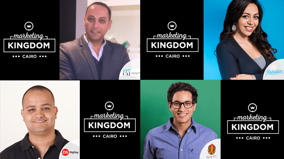 Marketing Kingdom Cairo 3, Bassem ElHady from KIjamii, Amal Homosany from Initiative Media, Ahmed Abbas from DigiSay and Amr El Kalaawy from FP7/CAI