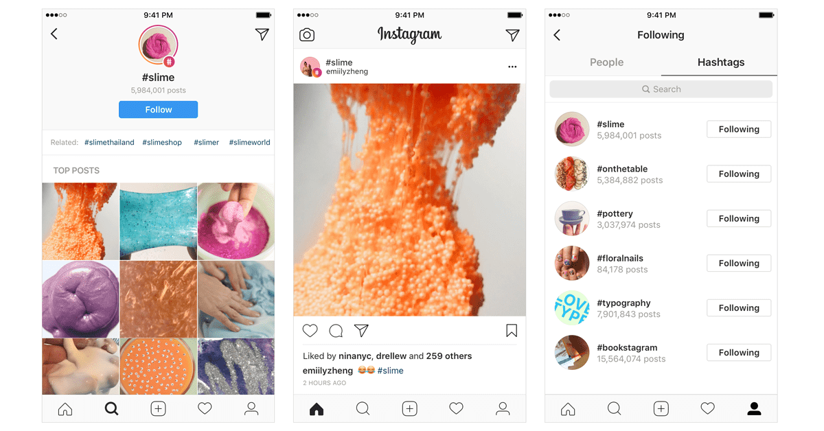 Instagram Launches the Ability to Follow Hashtags