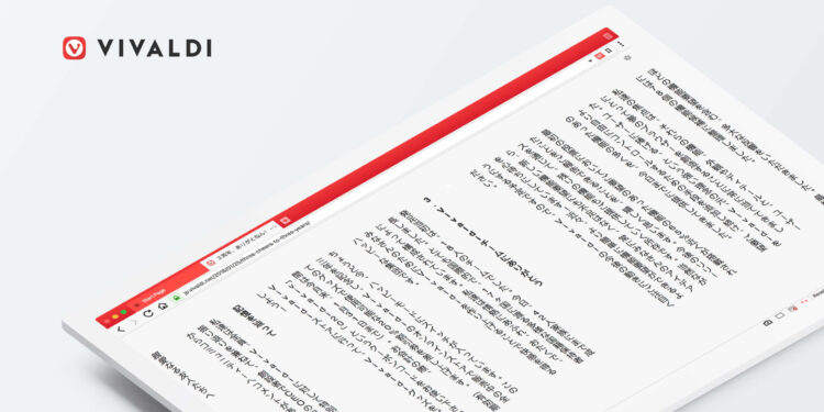 Vivaldi introduces vertical reader mode, a first for browsers