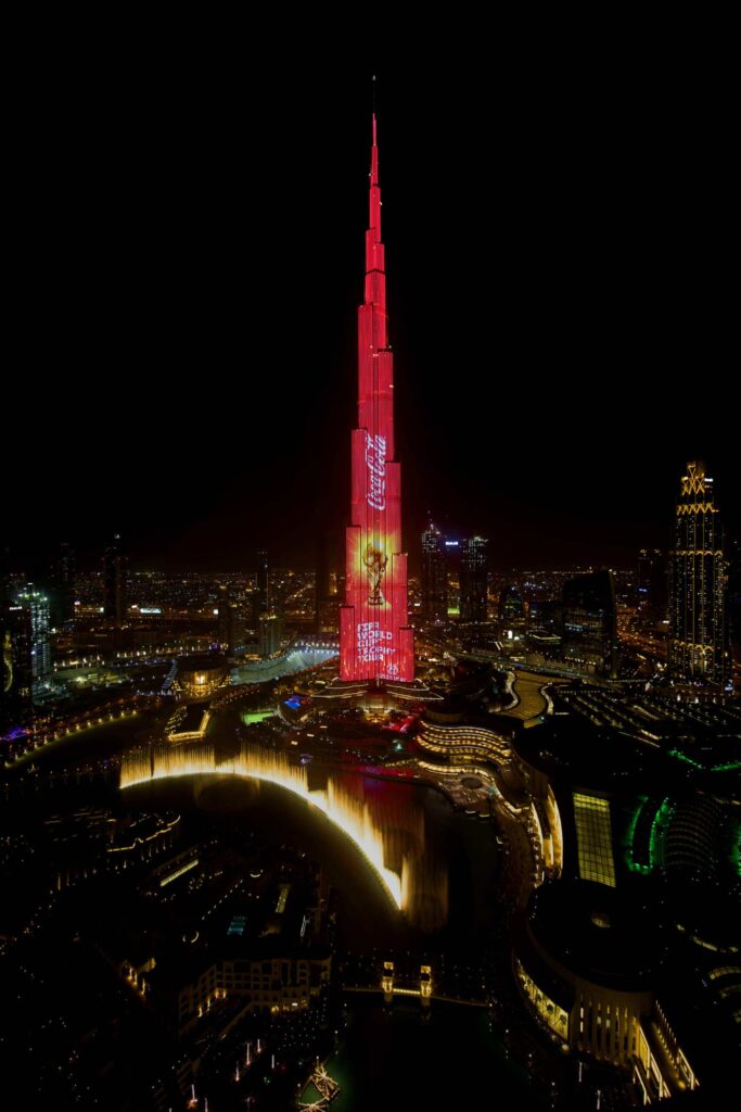 World Cup Trophy tour by coca cola in Dubai
