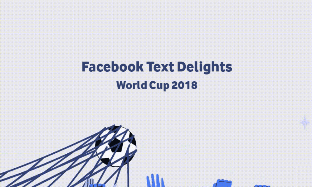 Facebook Activates Text Delight Animations For World Cup 2018, Full List