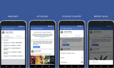 Facebook allows users to see all active ads run by a page for more transparency