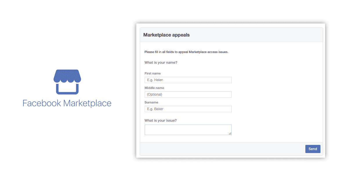 Restore Access To Facebook Marketplace Appeal Form