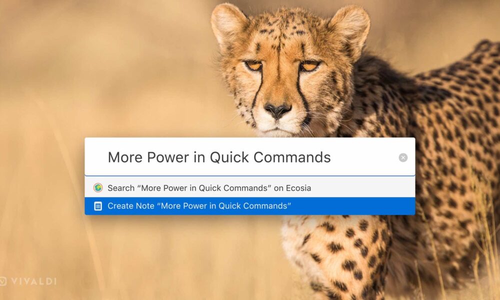 Vivaldi browser releases version 2.1 with improved Quick Commands