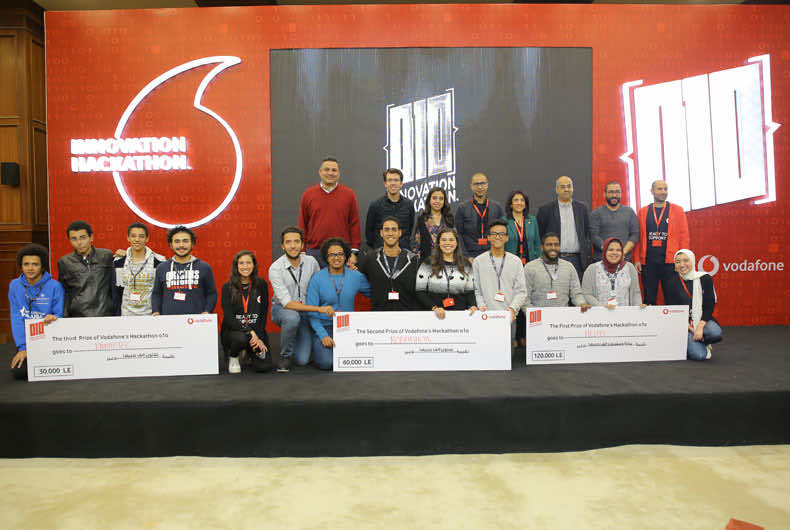 Awarded teams at Vodafone Innovation Hackathon 2018 