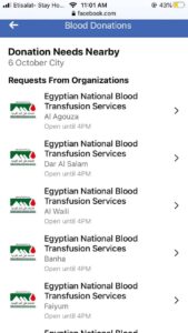 Egypt’s health ministry launches blood donation campaign in cooperation with Facebook