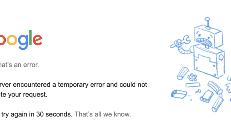 google business services go down