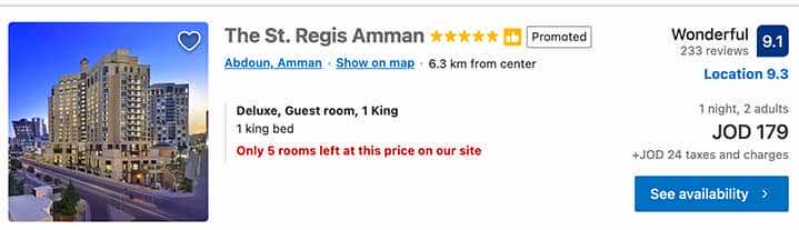 The St. Regis Amman Hotel