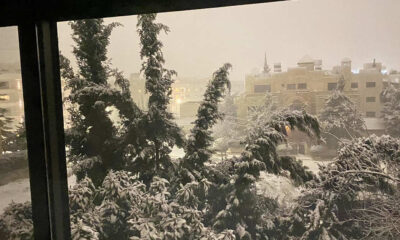 Amman turns white as snow storm hits