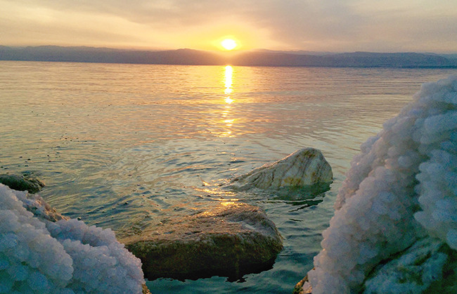 dead-sea-sunset-from-the-jordan-aide-looking-towar, 10 places to visit in Jordan during winter