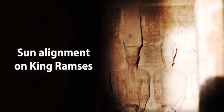 6,000 tourists celebrate sun alignment at in Abu Simbel temple
