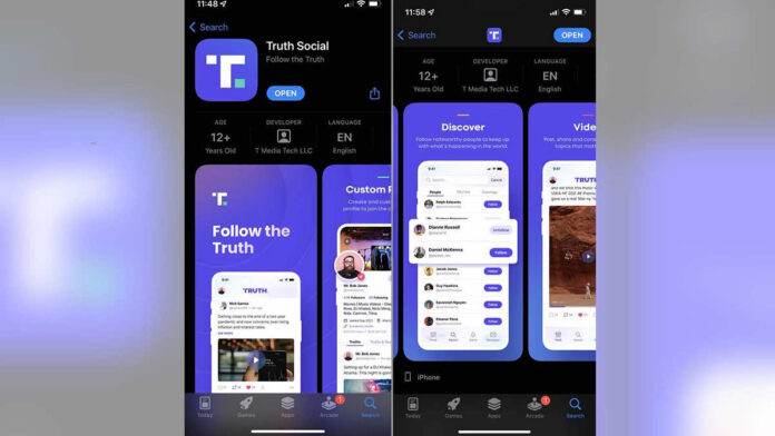 Trump's Truth Social is Available on Apple App Store