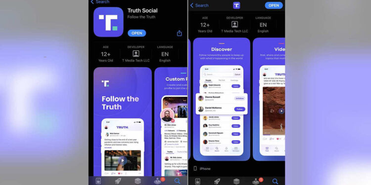 Trump's Truth Social is Available on Apple App Store
