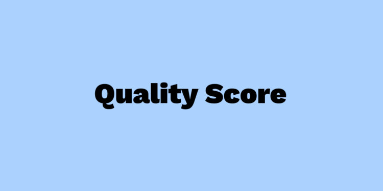 Google Ads Quality Score